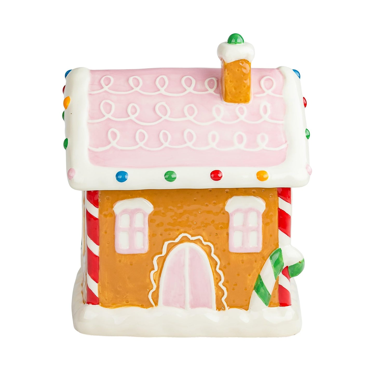 10 Strawberry Street Gingerbread Cottage Canister