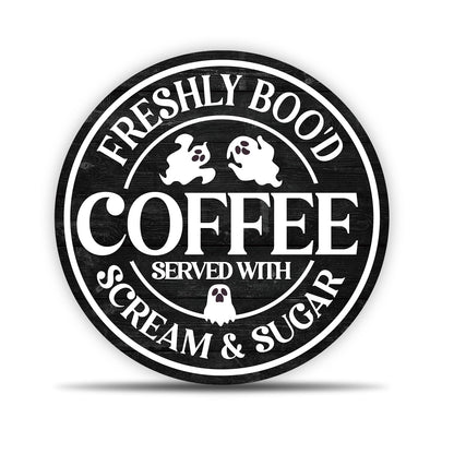 OXRUN Halloween Coffee Bar Decor, Spooky Party Gifts for Friends Family, Ghost Desk Decorations for Home Bedroom Living Room Table Shelf 8 Inches - B09