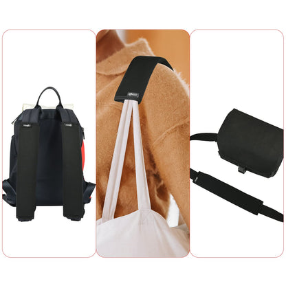 Cosmos 2 Pcs Neoprene Comfort Shoulder Strap Pads for Laptop Bag, Messenger Bag, Sport Bag, Travel Bag - Black, 12 Inches Long