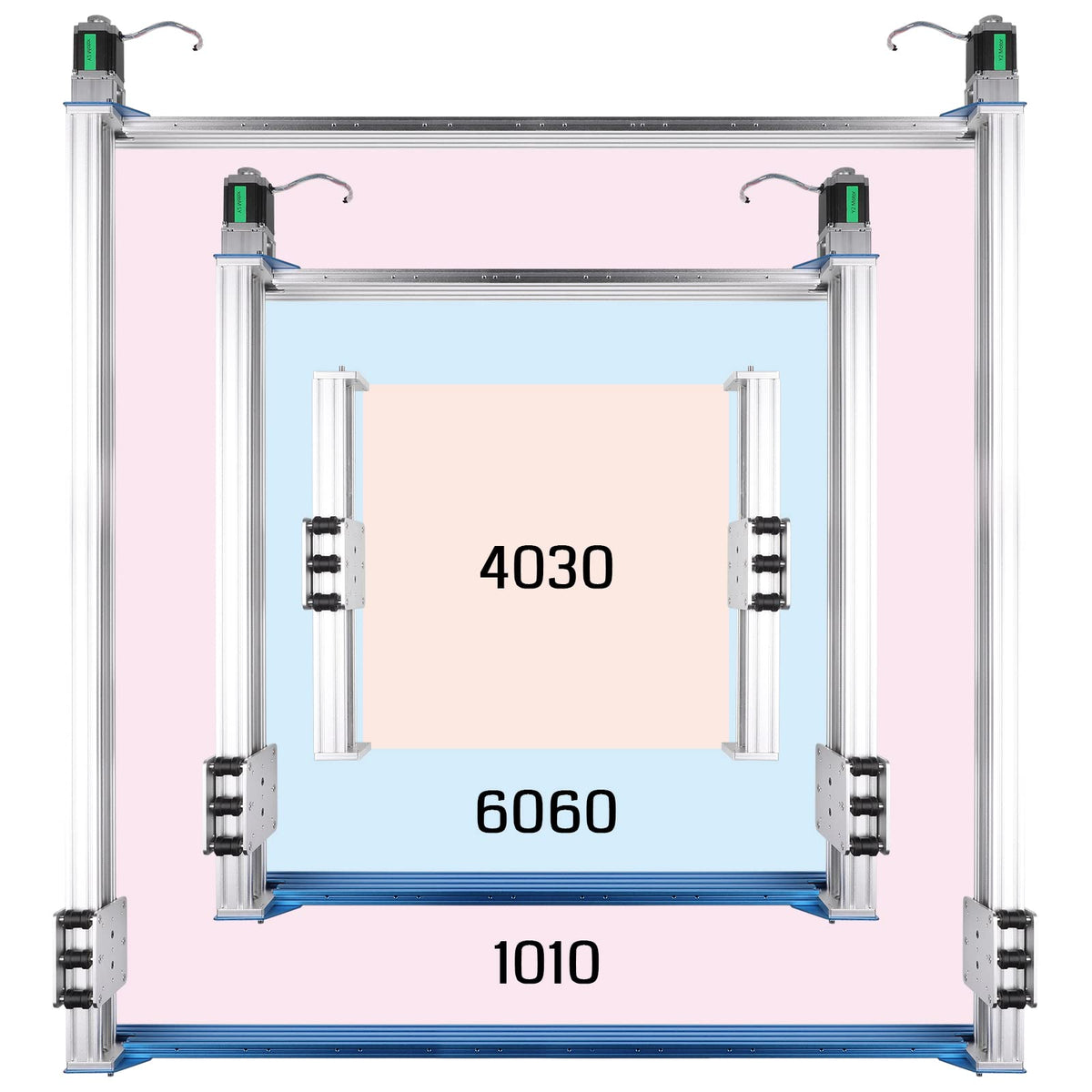 Genmitsu PROVerXL 4030S CNC Router Machine + 39” x 40” (1000 x 1020mm) XY-Axis Extension Upgraded Accessories Kit