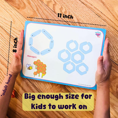 Alphabet & Number Playdough Mat for Letter Tracing | 36 Activity Card for Clay, Playdoh, Marker | Learn ABCs, Number & Shape | Educational Montessori Flashcard for Preschool Kid | 2, 3, 4, 5 Year Old