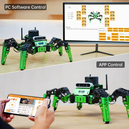 Hiwonder JetHexa Hexapod Robot Kit for Jetson Nano 3D Depth Camera, G4 Lidar and Lidar Mapping Navigation ROS AI Robot Kit (Advanced Kit)