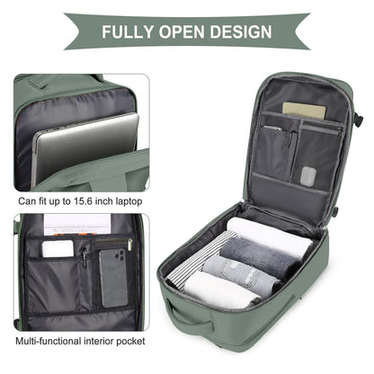 coowoz Travel Backpack Carry On for Women Man Gym Backpacks with Laptop Compartment Mochila de Viaje Teacher Personal Item Backpack Airplane Accessories Must Haves Grey Small
