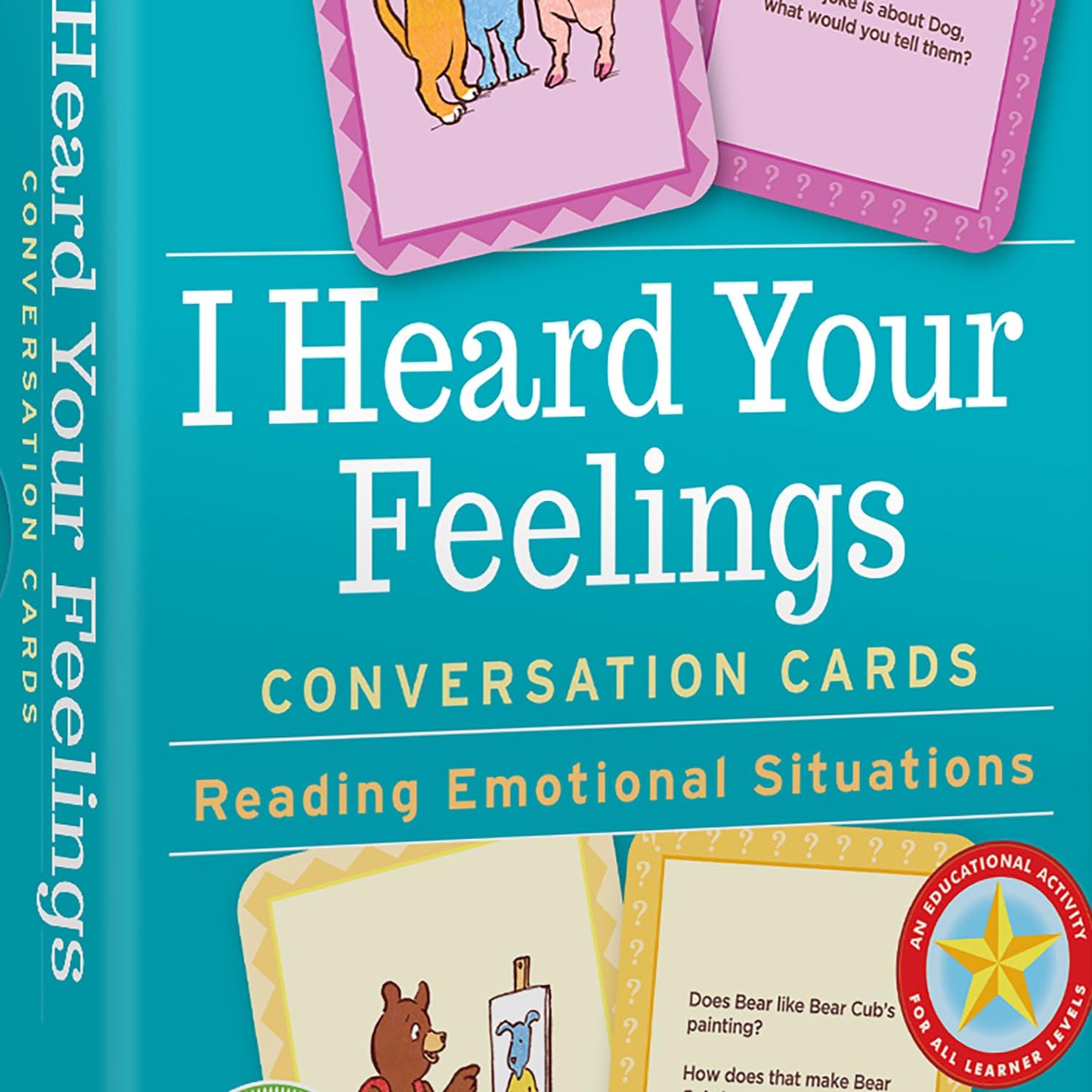 eeBoo: I Heard Your Feelings - 48 Conversation Flashcards, Develops Empathy Through Friendly Illustrations of Emotional Situations, Develop Social and Emotional Intelligence, for Ages 3 and up