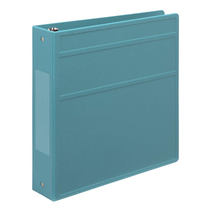 Carstens 2-Inch Heavy Duty 3-Ring Binder - Side Opening, Powder Blue, Durable Plastic, Precision No-Gap Rings, Waterproof Cover, No Pockets, Holds 300 US Letter Sheets, BPA-Free, Made in USA (2824-3R)