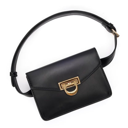 ECOSUSI Fanny Pack for Women PU Leather Belt Bag Waist Bag Fashion Waist Pack Pouch Small Purse for Party, Travel, Hiking