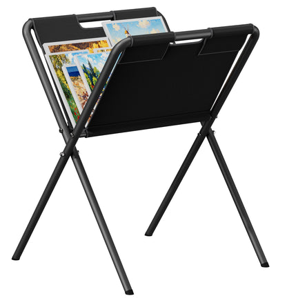 Mocomax Canvas Art Print Rack, Portable Folding Art Display Stand for Painting, Posters, Artwork, Prints, Canvas, Panels, Art Storage Drying Rack in Artist Galleries, Studios, 16.5"Wx18.7"Dx26.3"H (S)