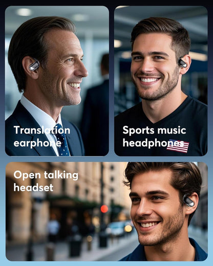 Paekole AI Translation Earbuds, Real-Time Two-Way Translator in 198+ Languages, Audifonos Traductores Inglés Español, 3-in-1 Translating Headphones for Travel, Business & Learning