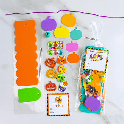 Winlyn 36 Sets Halloween Craft Kits Fall Crafts DIY Pumpkin Jack-O'-Lantern Bookmark Ornaments Decorations Art Sets Halloween Foam Stickers Art and Crafts for Kids Classroom Activities Party Favors