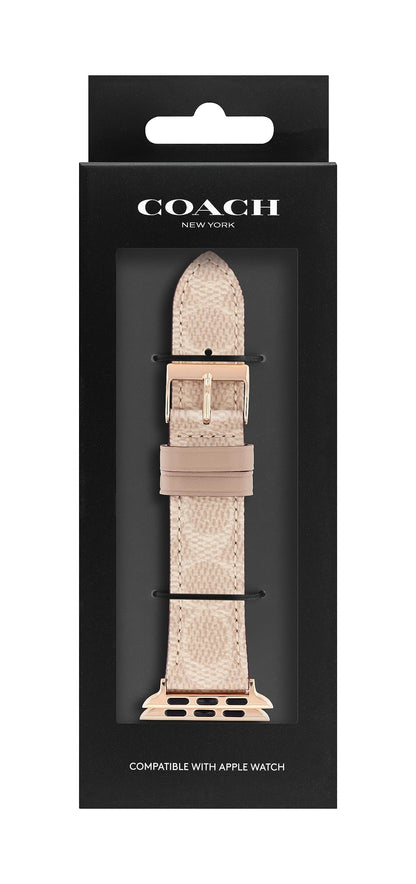Coach Apple Watch Strap, Compatible with Apple Watch 38mm/40mm and 41mm Interchangeable Band, Create Your Unique Style