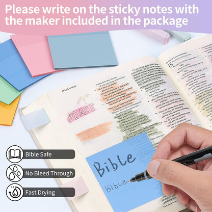 KOPKOFT Bible Study Supplies, Bible Journaling Kit for Women with Journal, Pen Case, Tabs, Highlighters and Pens, Bible Accessories Set for Women Students Beginner, Christian Gifts (Purple)
