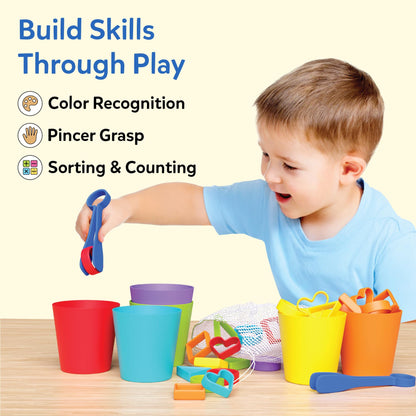 Skillmatics Silicone Rainbow Sorting Game - Learning & Educational Toy, Sorting, Counting & Sequencing Skills, Gift for Toddlers & Preschoolers Ages 3, 4, 5, 6