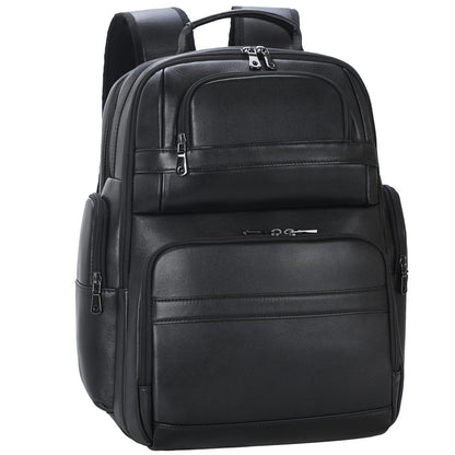 TIDING Genuine Leather Backpack for Men 15.6" Laptop Computer Bag Travel Camping Rucksack Daypacks
