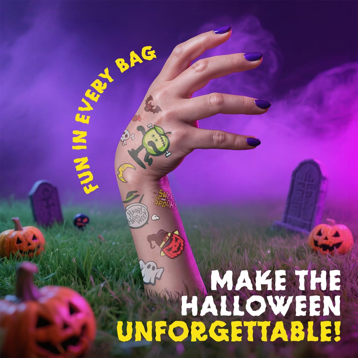 Sweet Dreams Popping Candy | Spooky Ghost Shaped Lollipop with Very Sour Dip Pouches, and Stickers | Display Pack, 12 Bags (3 pouches in each)- 36 Total Pouches