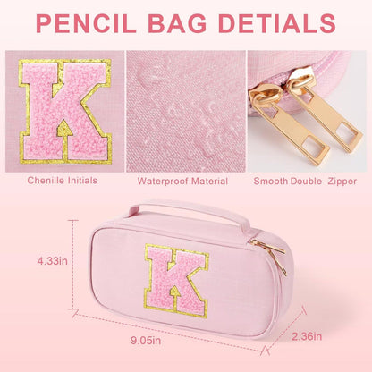 YOOLIFE Pencil Case for Girls, Cute Pencil Pouch Pen Case, Birthday Gifts for 3 4 5 6 7 8 9 10 11 12 13 Year Old Girls Gifts for Daughter Friend, A (Grey)