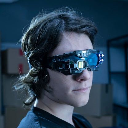 SpyX / Micro Gear Set + Night Mission Goggles - 4 Must-Have Tools Attached to an Adjustable Belt + LED Light Beams Glasses! Jr Agent Favorite & Perfect for Your Spy Gear Collection!