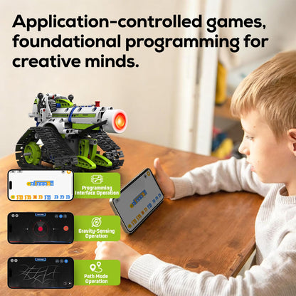 Ansnibe Robot Building Kit with APP/Remote Control STEM Gifts for Boys Age 6-16,Technic Coding Robotic Toys for Kids Birthday, Buildable 5in1 Models with 337+ Pieces