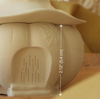 Pumpkin Jar Resin Mold with Witch Hat – Halloween Silicone Mold for Epoxy, Plaster, Candle Holder, Trinket Box, DIY Decor