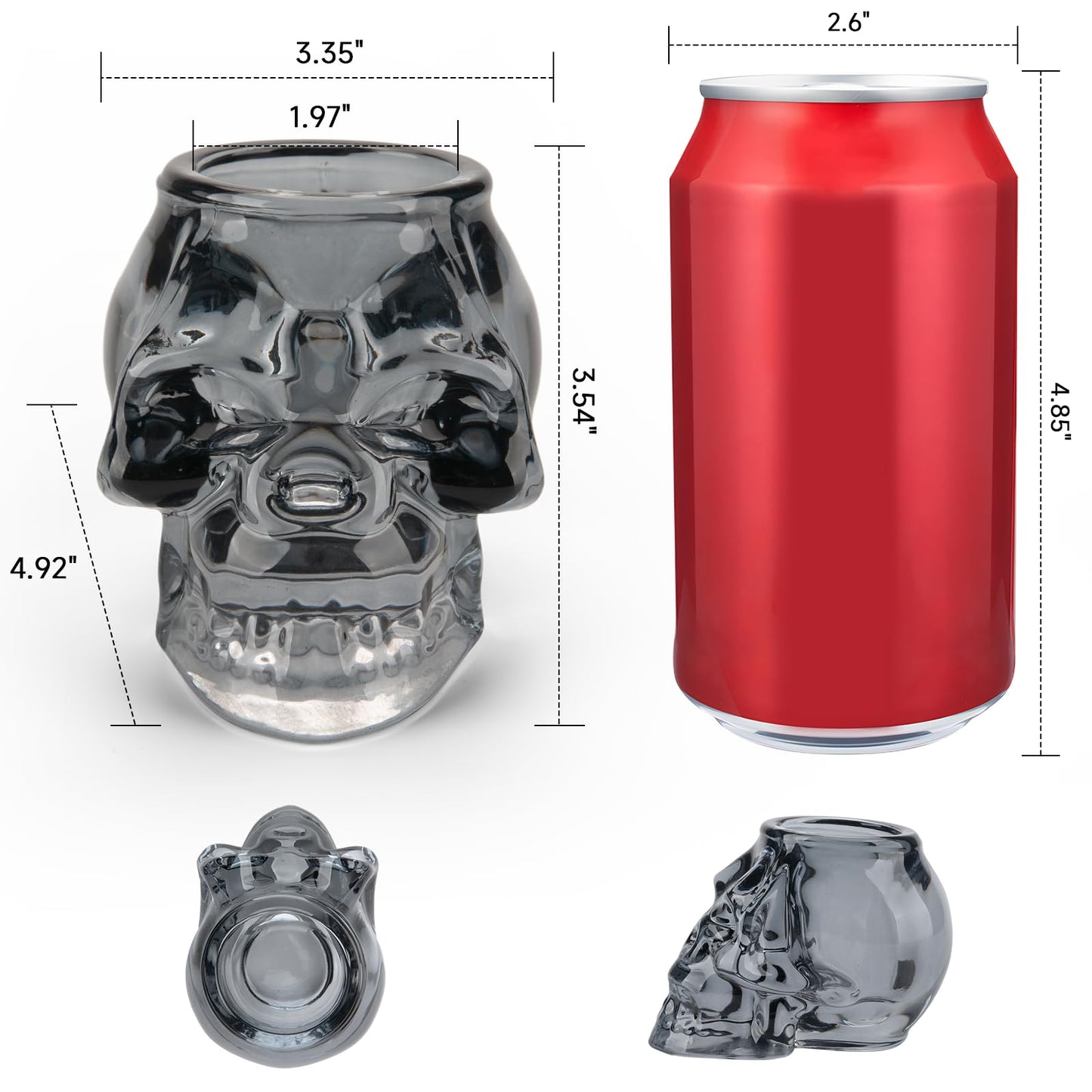 Skull Halloween Decor, Skull Candle Holder, Tea Light Holders for Home Decoration, Halloween Skeleton Tabletop Decor, Black