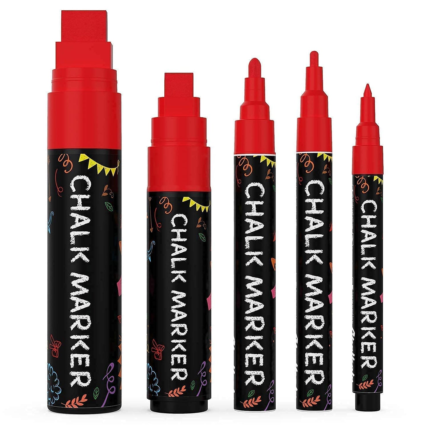 Assorted Chalk Bundle - 5 Red Variety + 21 Classic + Metallic 6mm