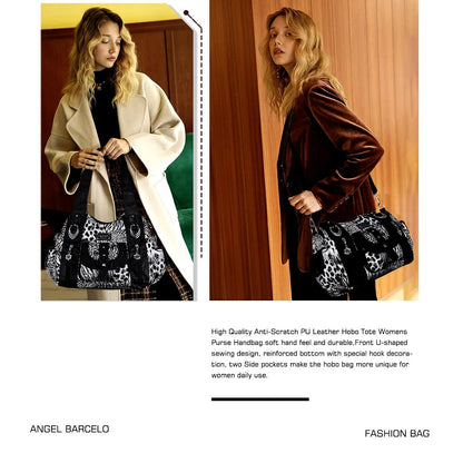 Angel Barcelo Hobo Bag for Women Crossbody Purse and Handbags Shoulder Bags