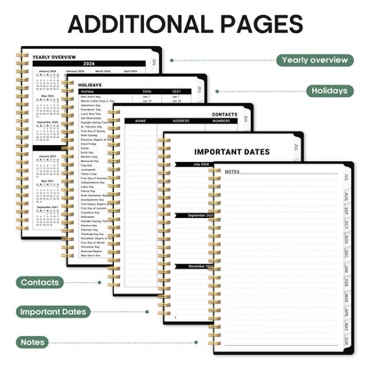 Planner 2026-2027, Academic Year Weekly and Monthly Calender Planner, from Jul 2026 - Jun 2027, Spiral Bound School Planning Book, Perfect for Teacher, Student, Women & Men, A5 (6.3" x 8.5"), Forest Myth