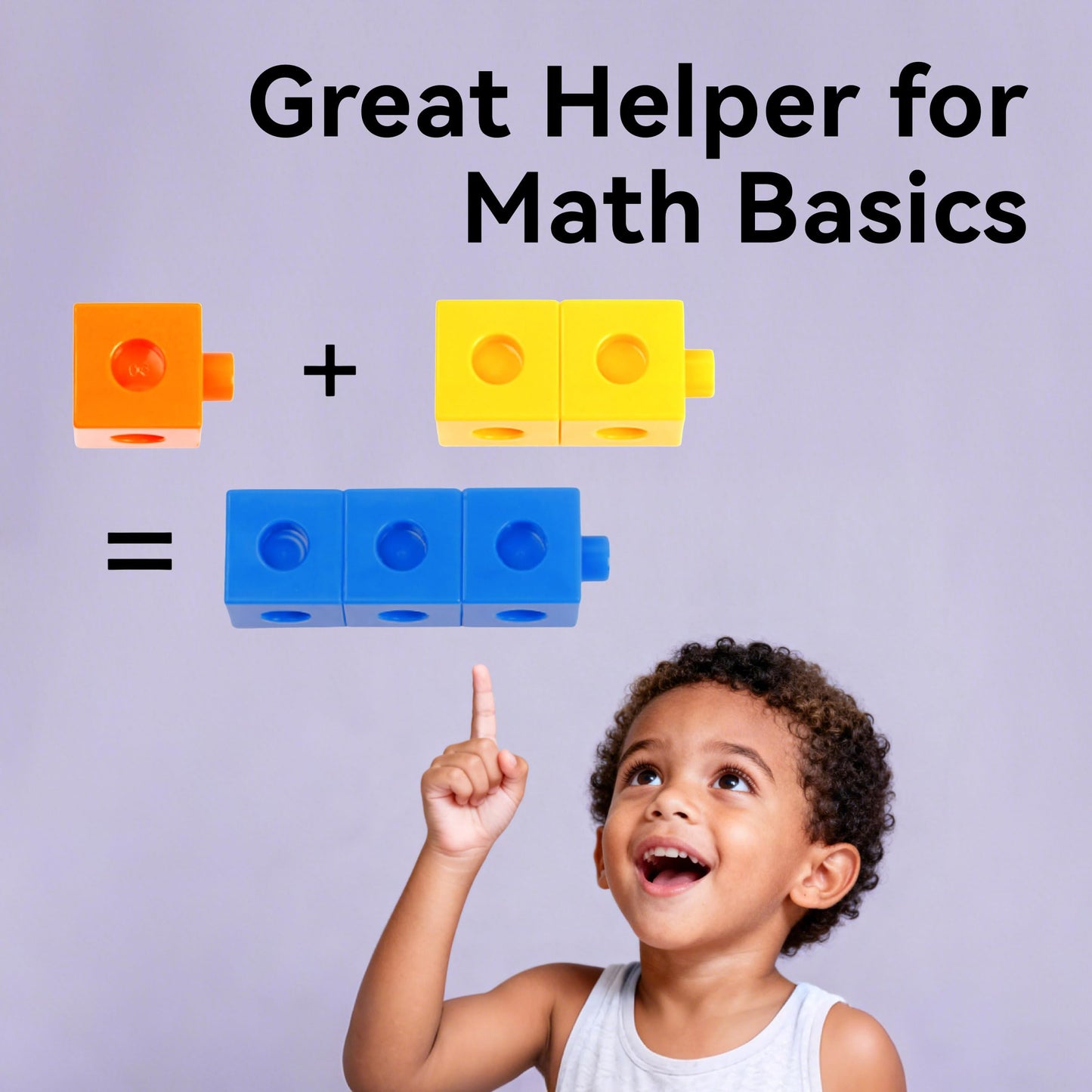 Dotimo Math Linking Cubes, Set of 200 Math Cubes Manipulative Connecting and Counting Snap Blocks for Early Math and Construction, Educational Toy for Preschool, Kindergarten, Homeschool (200-Cubes)