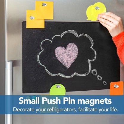LOVIMAG Fridge Magnets 20Pcs Refrigerator Whiteboard Small Strong Magnet Classroom Kitchen Accessories Decorative Locker Set Decor Must Haves Office Calendar Refrigerador Magnetic Cute Crafts Silver