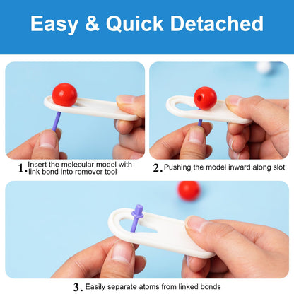 HFKPJRT Molecular Model Kit, 208 Pcs Molecular Model Kit Organic Chemistry, Atom Element Model Kits for Lessons in Chemistry, Gift for Teachers and Students to Raising Space Imagination 2 Set
