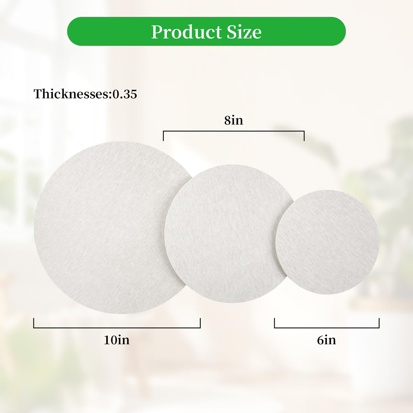 FMTYAOIU 2 PCS Plant Saucer Flower Pot Saucers, Absorbent and Quick-Drying Plant Coasters, Diatomaceous Earth Round Plant Drip Trays for Keeping Counter and Floors Dry and Clean,Gray (2PCS Medium 8")