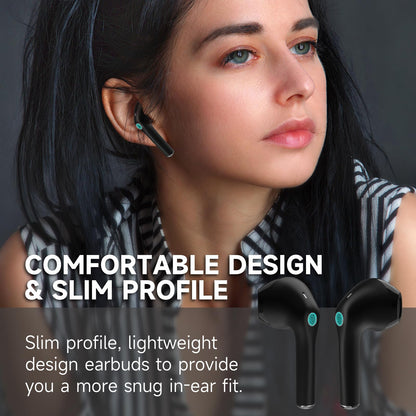 1 Hora 6 Packs Wireless Earbuds Bluetooth 5.3, Sports Headphones Deep Bass in-Ear Earphones, Premium Sound with Charging Case, Compatible with iPhone, Android Smartphone, Tablet, Laptop