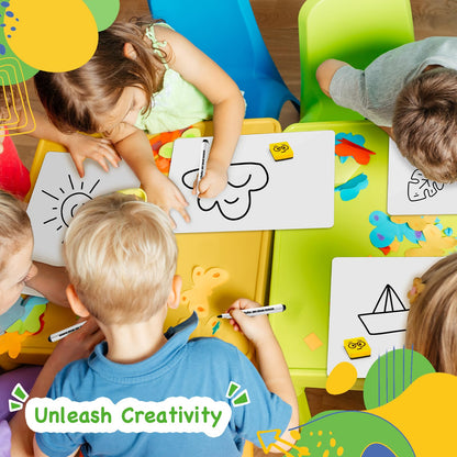 Ohuhu 30 Pack White Boards Double-Sided - 9"x 12" Small Dry Erase Board Class Set - Includes 30 Mini Whiteboards, 30 Black Markers and 30 Erasers for Students, Teachers, Classroom, School & Office