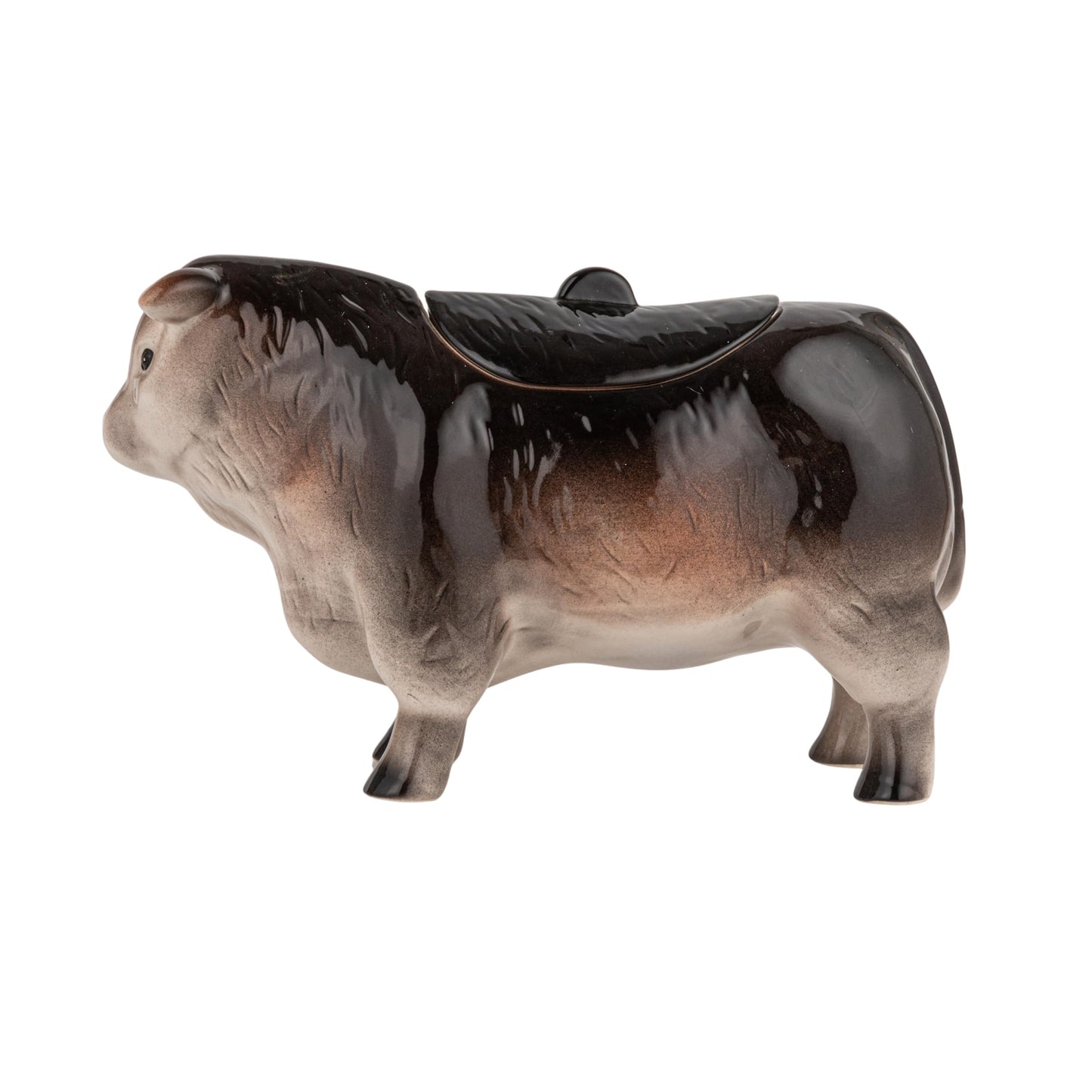 Creative Co-Op Vintage Ceramic Cow Shaped Cookie Jar