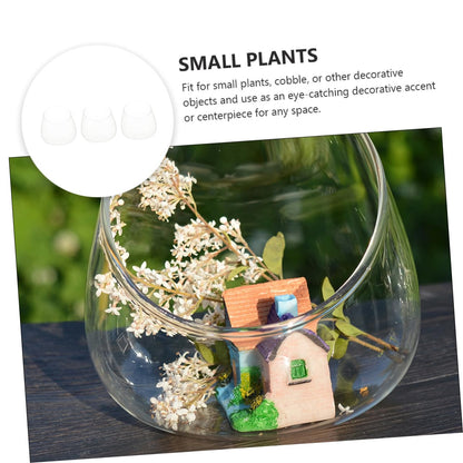 GANAZONO Landscape Bottle Decoration 3 Pack Glass Vase for Plants Miniature Ornament