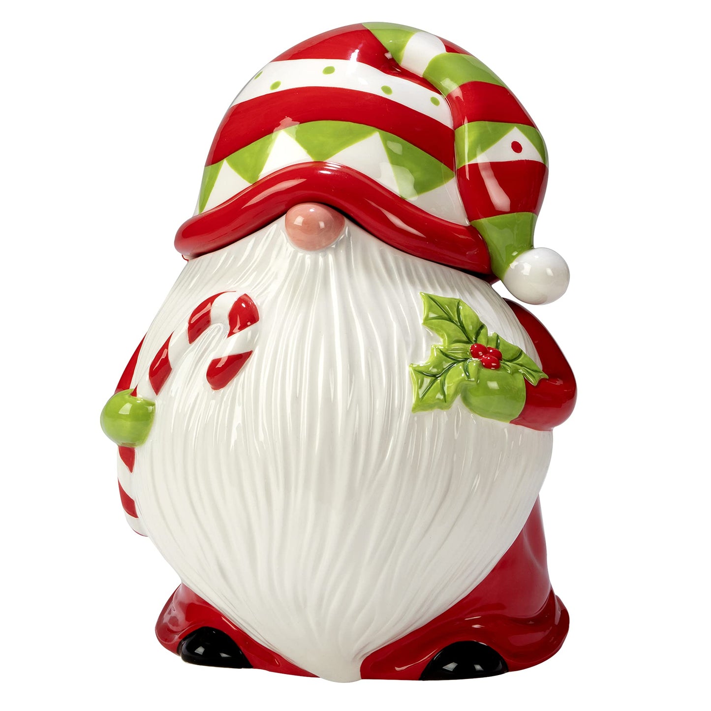 Certified International Holiday Magic Gnomes 3-D Cookie Jar, 64 oz.