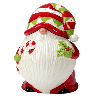 Certified International Holiday Magic Gnomes 3-D Cookie Jar, 64 oz.