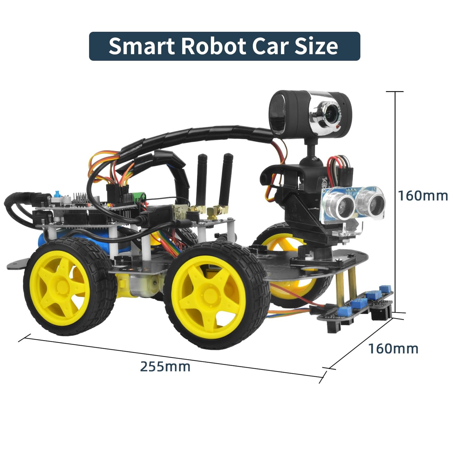Robot Car Kit for Arduino Robotics Kit for Adults Smart Car Robot Teen Gifts Programable Robot DIY for STEM Education