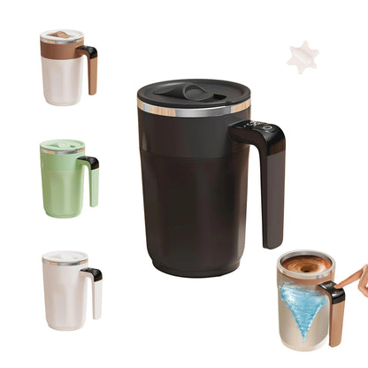 Lanchic Self Stirring Mug,Self Stirring Coffee Mug,Suitable for Coffee, Milk, Cocoa and Other Beverages (Black)