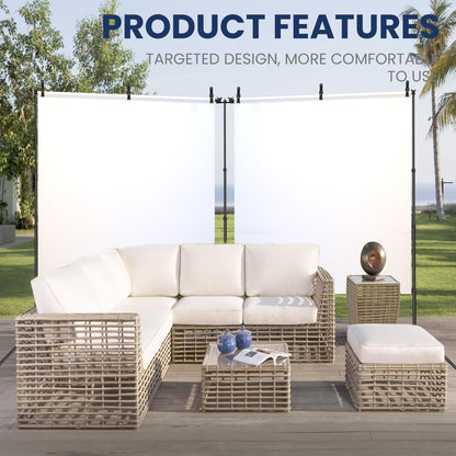 Jiang&Rong 8.5 x 20ft (H x W) Adjustable Photo Backdrop Stand Kit, Large Photography Background Stand with 308°Angle Rotatable Connector for Wedding, Birthday, Party