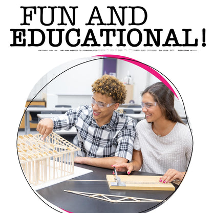 Pitsco Education True 1:16 Scale House Framing Kit | Balsa Wood Model Home | Educational Architectural Framing Kit for Blueprint Reading, Construction & STEM Learning | Ages 14+