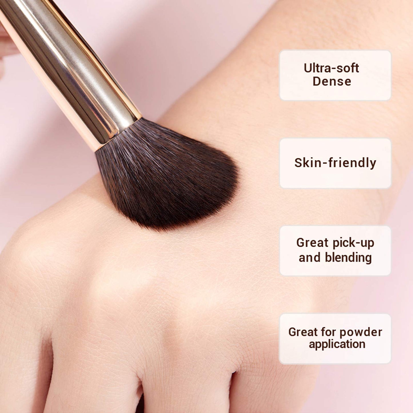 Jessup Brand 25pcs Professional Makeup Brush Set Beauty Cosmetic Foundation Powder Blusher Eyeshadow Blending Highlight Concealer Natural-Synthetic Hair Brushes Set (Pearl White/Silver)