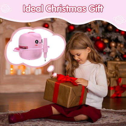 Drawing Robot for Kids, Voice Interactive Educational Drawing Robot, Montessori Painting Learning Toys with 150 Cards, Christmas Birthday Party Gift for 3 4 5 6 7 8 Years Old Girls Boys