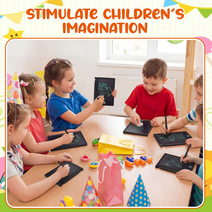 Zhehao 24 Pack LCD Mini Writing Tablet for Kids 4.5 Inch Doodle Board Bulk Erasable Reusable Electronic Drawing Pad Birthday Party Favors Goodie Bag Classroom Gifts(Black)