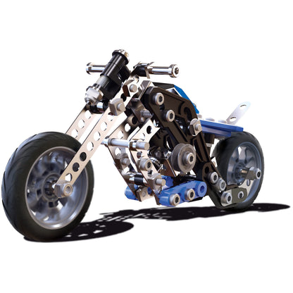 MECCANO Erector, 5 in 1 Model Building Set - Motorcycles, 174 Pieces, for Ages 8 and up, STEM Construction Education Toy