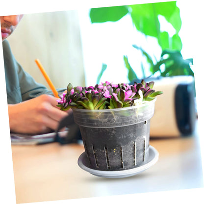 YARNOW 1 Set Phalaenopsis Hard Planting Cup Flower Pots Indoor Pots for Succulents Green Decor Orchid with Holes 8 Inch Slotted Orchids Planter Flower Plant Container Plant Cups Food
