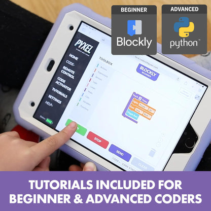 Educational Insights PYXEL A Coder's Best Friend - Programmable Coding Robot for Kids with Blockly & Python Languages, Learn Early Robotics, Kids Robot & STEM Toys for Boys and Girls Ages 8+