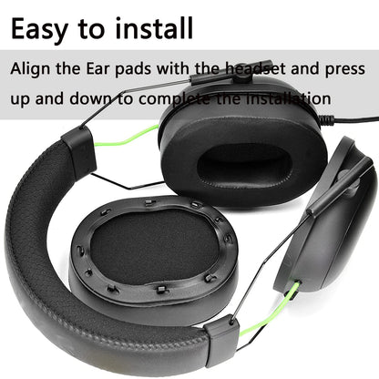 BlackShark V2 PRO Upgrade Quality Cooling Gel Ear Pads - defean Ear Cushion Replacement Compatible with Razer BlackShark V2/BlackShark V2 Pro (Does Not Fit 2023 Model) Gaming Headset, Added Thickness