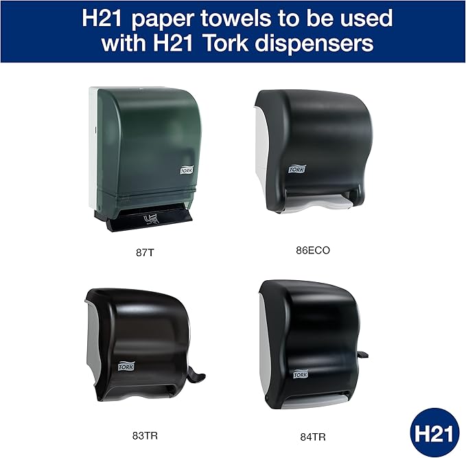Tork Natural Paper Hand Towel Roll H21 100% Recycled Fiber, Universal Fit 6
