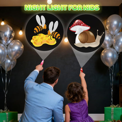 Sauyoza 36 Pack Bug Party Favors LED Finger Lights, Birthday Goodie Bags, Insects Glow in the Dark Bulk for Classroom Rewards, Party Supplies & Treasure Box Gifts