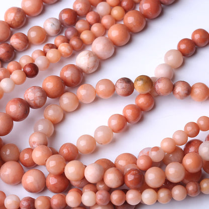 32PCS 12MM Natural Pink Aventurine Stone Beads Energy Healing Beads for DIY Jewelry Bracelet Necklace Making for Jewelry Making15Inch